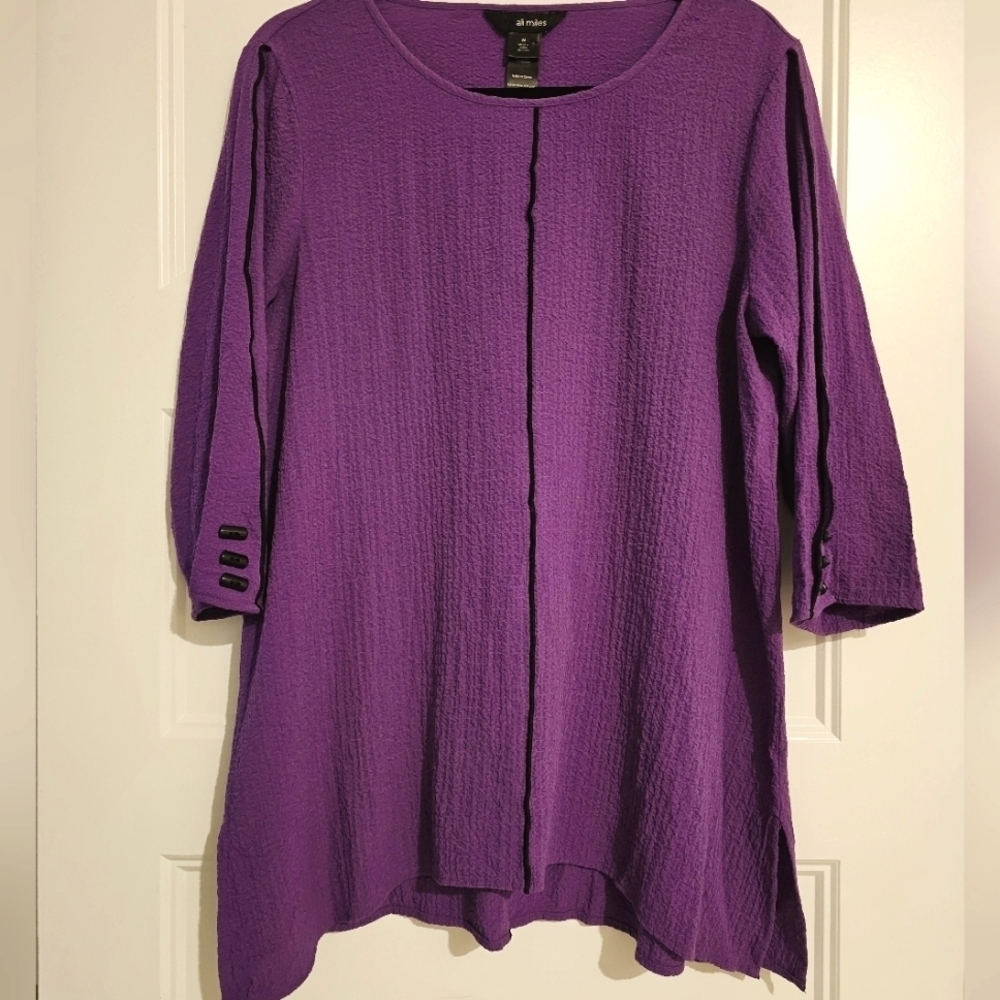 Ali Miles Purple Women's Tunic sz medium